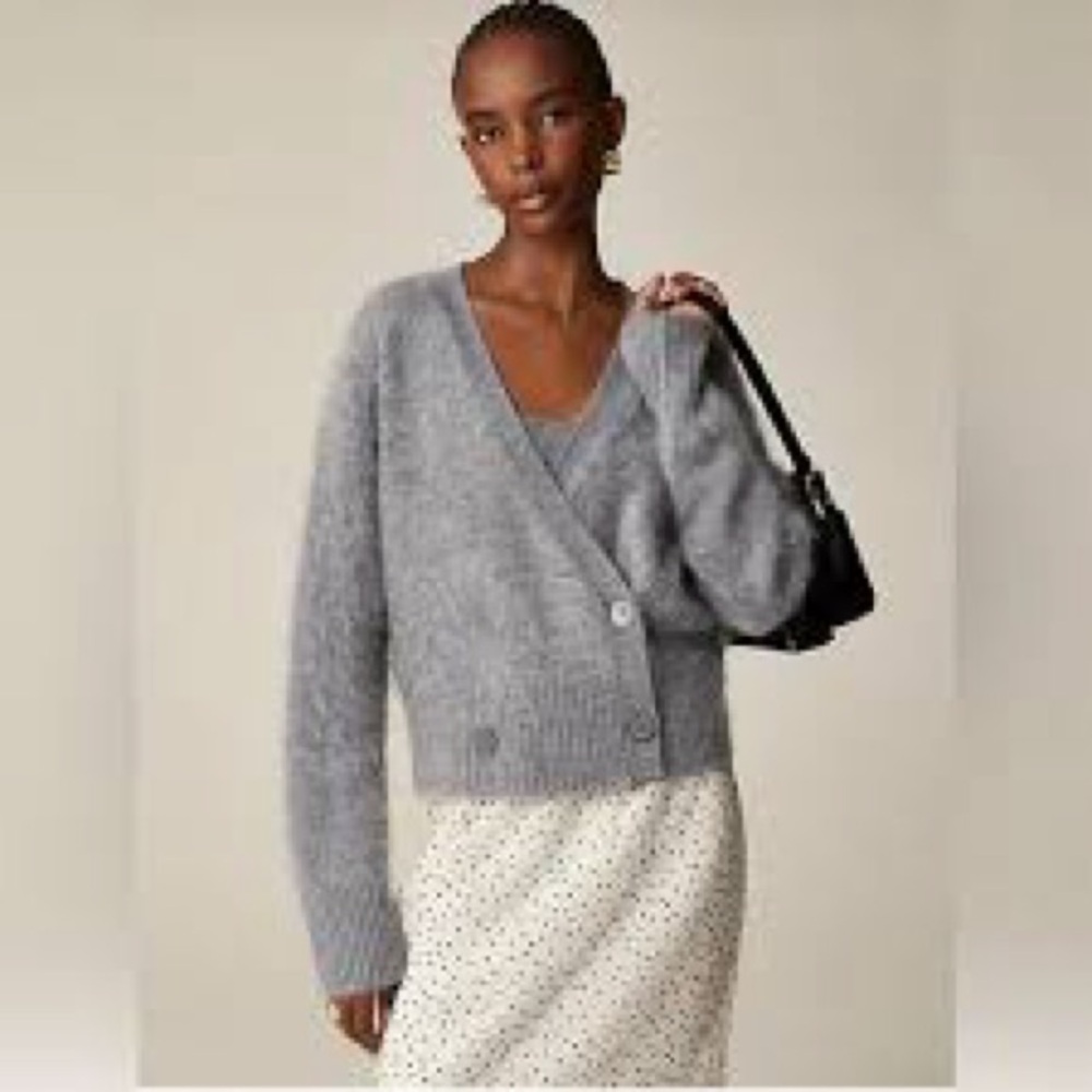 J.Crew Collection 100% Cashmere Brushed cashmere double-breasted cardigan